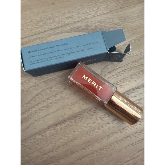 Merit Shade Slick Tinted Lip Oil 7ml / 0.23 Fl Oz - Ombre Pommade - Picture 3 of 3